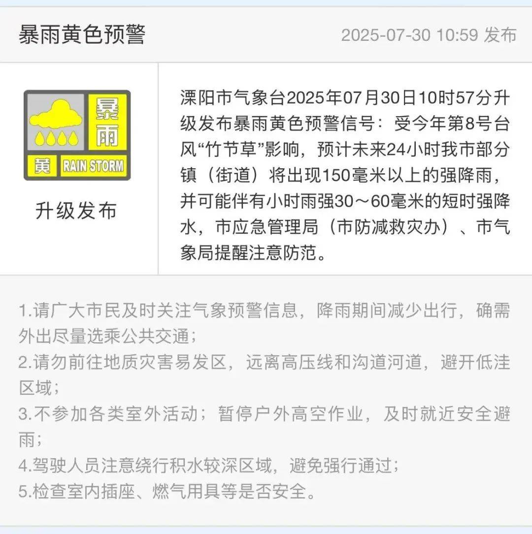 溧阳升级黄色预警◇共享电动车被推到桥护栏外◇社渚“原始”公园